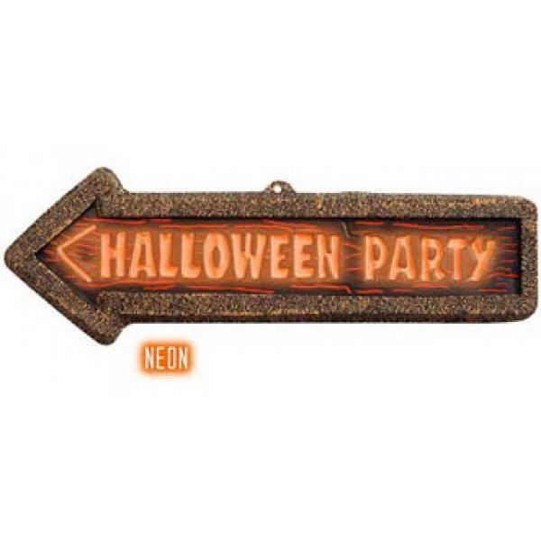 Αποκριάτικο Πινακίδα ΝΕΟΝ 3D "Halloween Party"